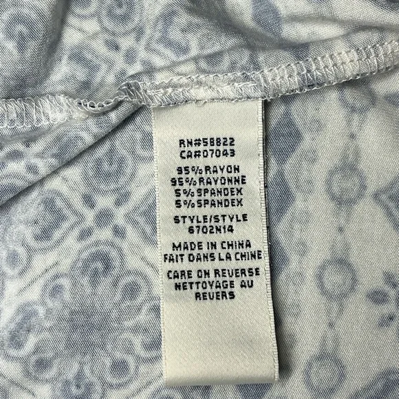 NWT Max Studio Navy and White Maxi Skirt - Size large - Picture 4 of 7